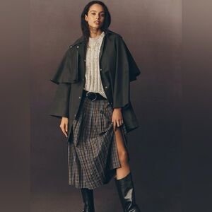 Barbour Fia Showerproof Cape Trench Coat (NWT)